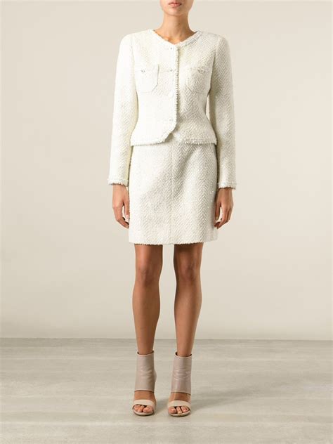 chanel white suit|vintage Chanel suits.